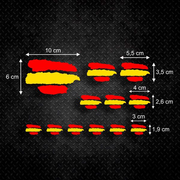 Pegatinas: Kit Bandera España