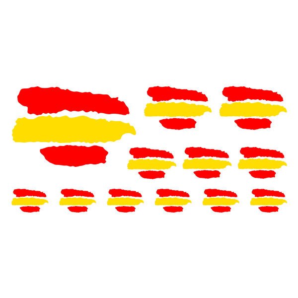 Pegatinas: Kit Bandera España