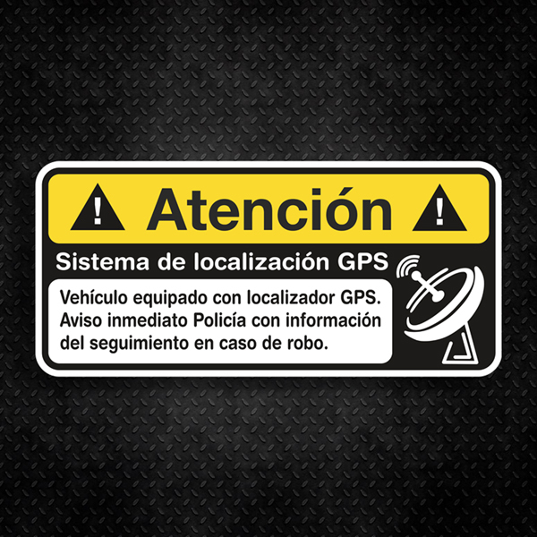 Pegatinas: Atención GPS