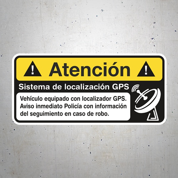 Pegatinas: Atención GPS