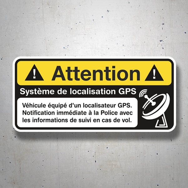 Pegatinas: Attention GPS
