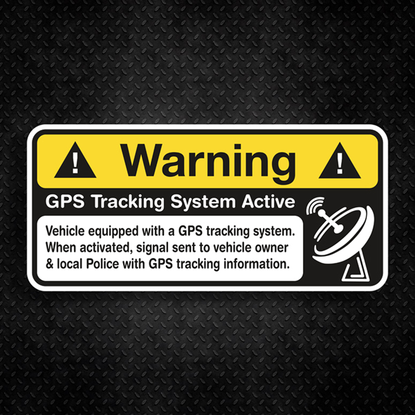 Pegatinas: Warning GPS