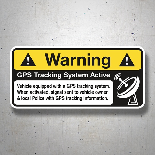 Pegatinas: Warning GPS