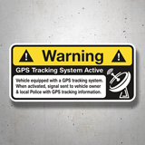 Pegatinas: Warning GPS 3