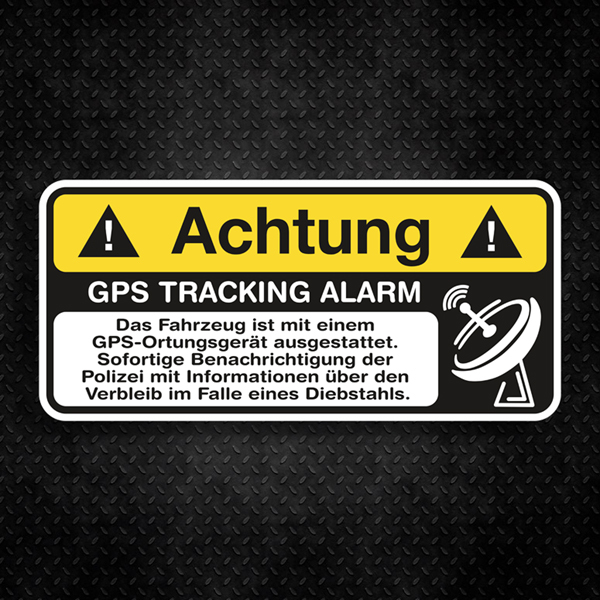 Pegatinas: Achtung GPS