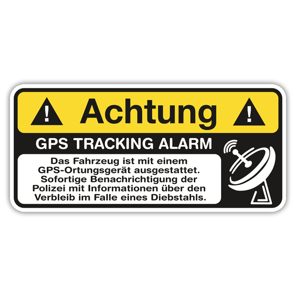 Pegatinas: Achtung GPS