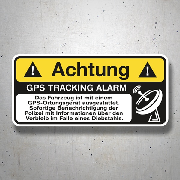 Pegatinas: Achtung GPS