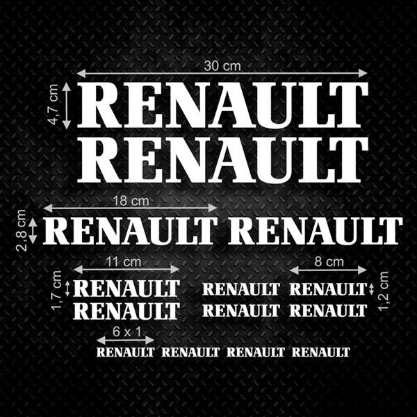 Pegatinas: Set 14X Renault