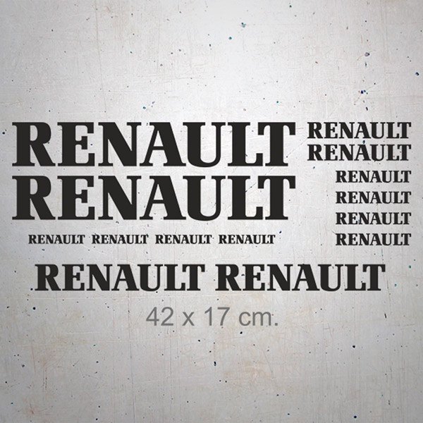 Pegatinas: Set 14X Renault