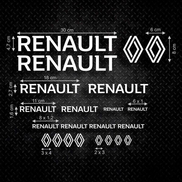 Pegatinas: Set 22X Renault