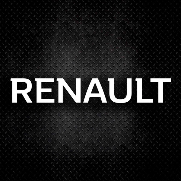 Pegatinas: Tipografía Renault