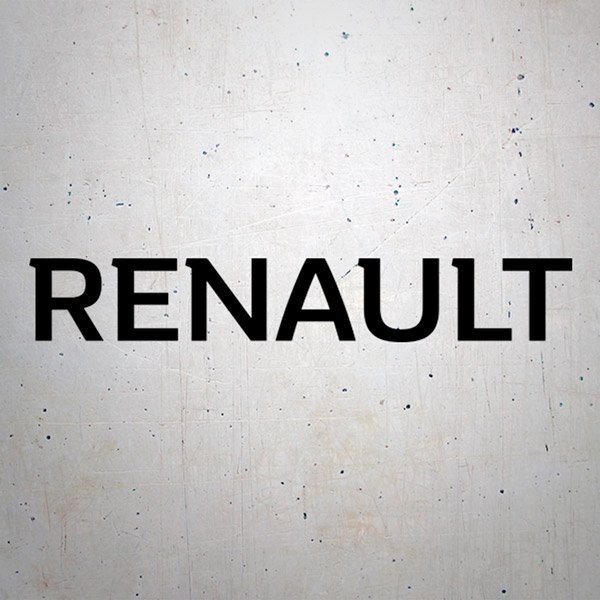 Pegatinas: Tipografía Renault