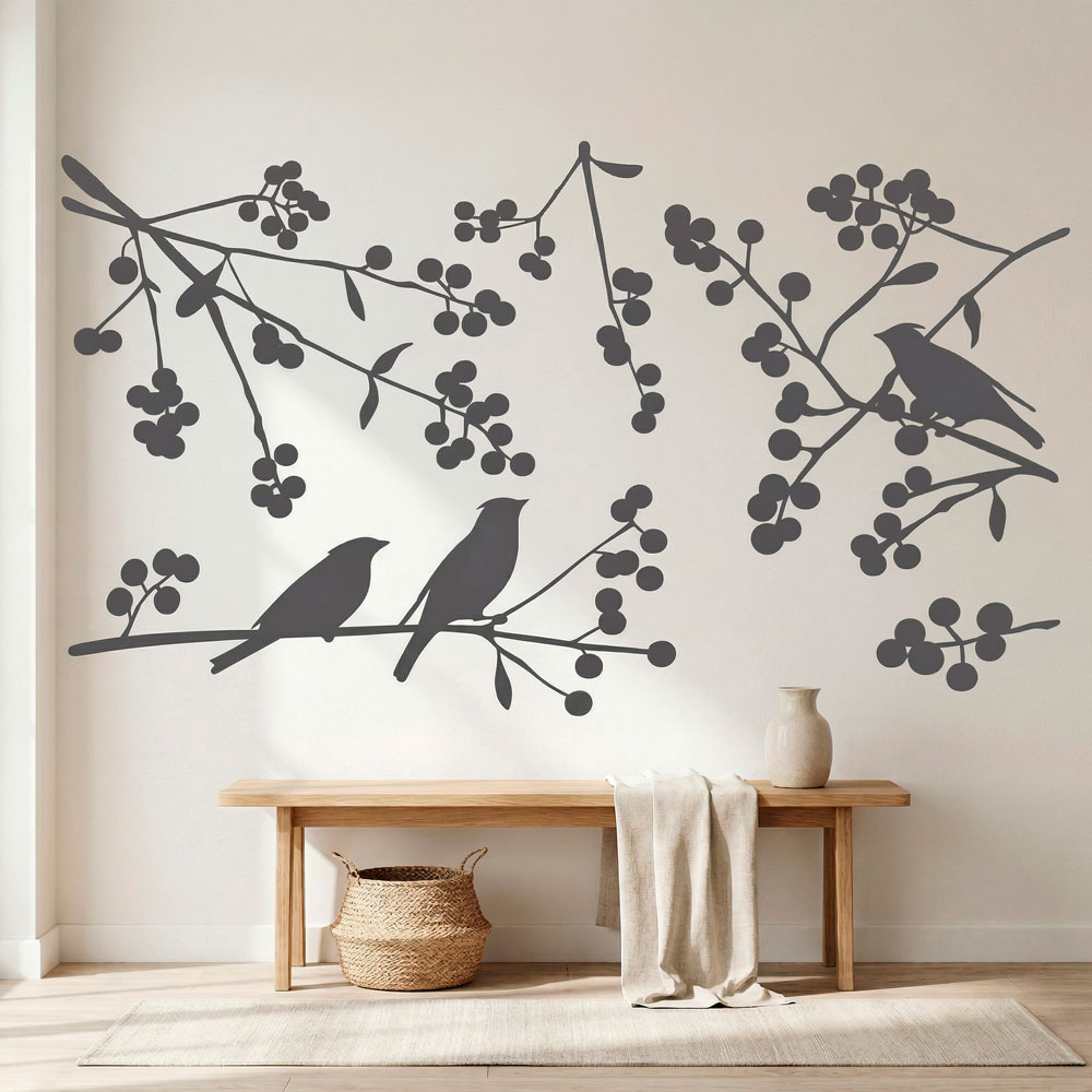 Vinilos Decorativos: Siluetas de P&aacute;jaros