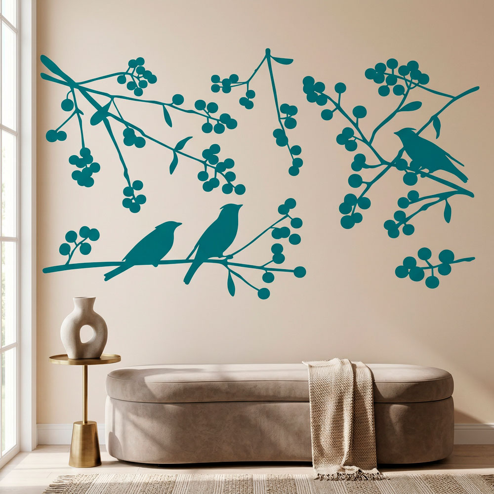 Vinilos Decorativos: Siluetas de P&aacute;jaros