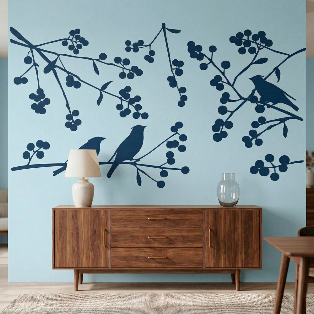 Vinilos Decorativos: Siluetas de P&aacute;jaros