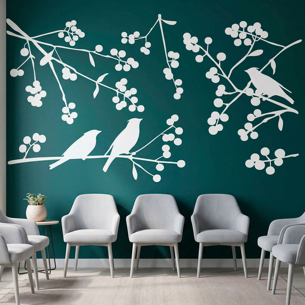 Vinilos Decorativos: Siluetas de P&aacute;jaros