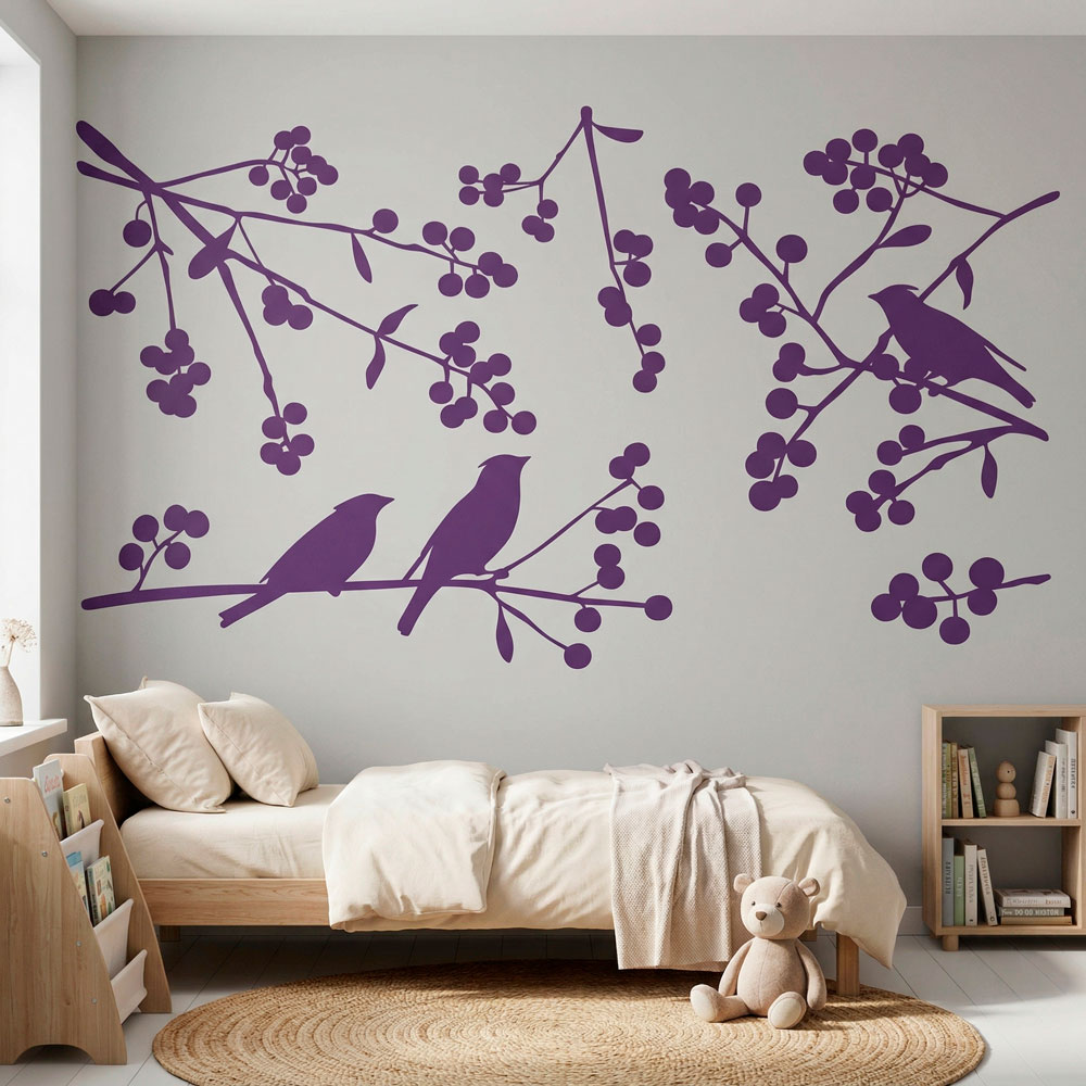 Vinilos Decorativos: Siluetas de P&aacute;jaros