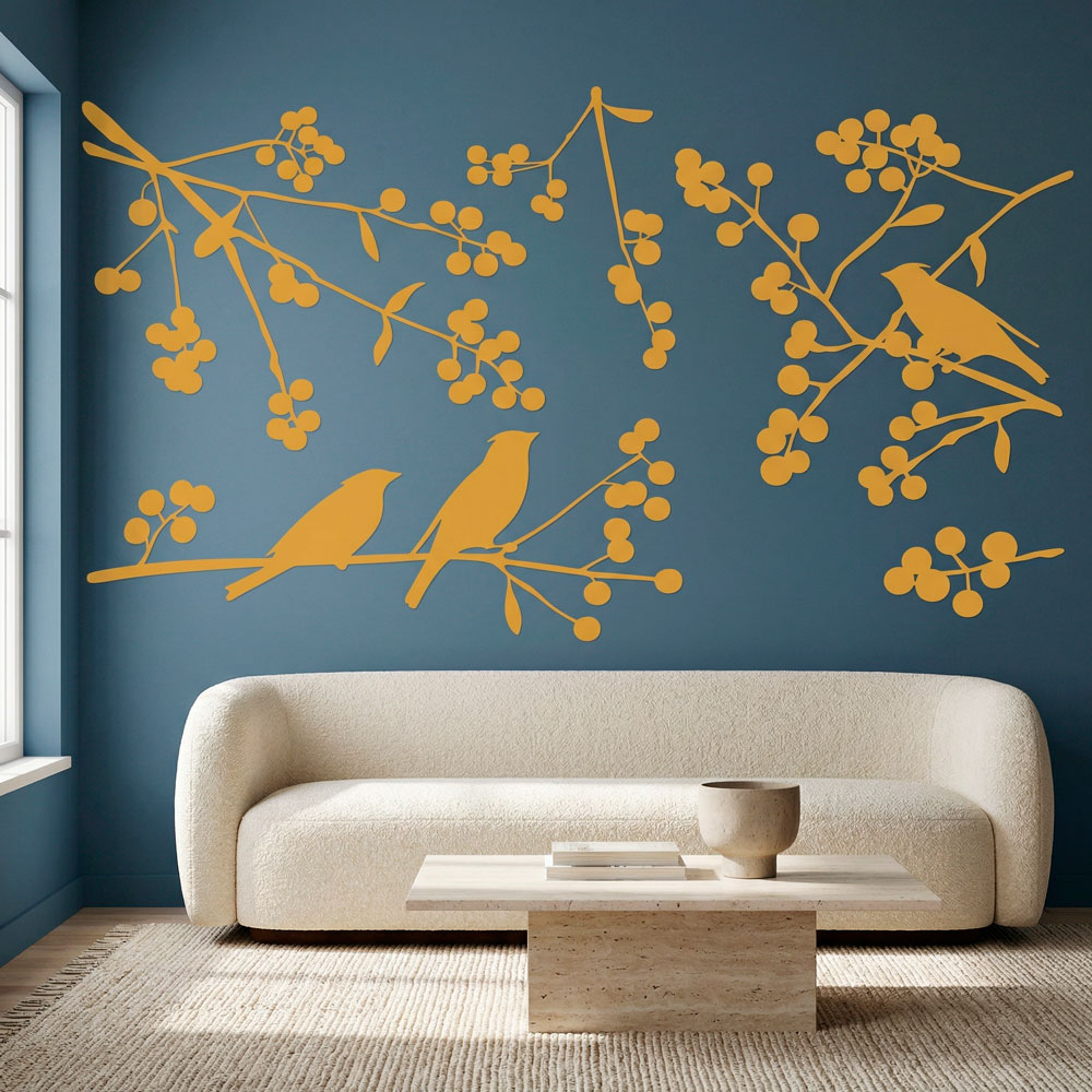 Vinilos Decorativos: Siluetas de P&aacute;jaros