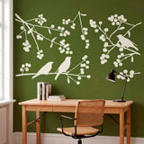 Vinilos Decorativos: Siluetas de P&aacute;jaros 17