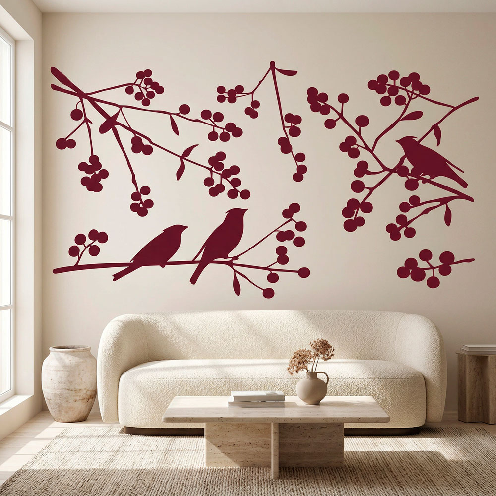 Vinilos Decorativos: Siluetas de P&aacute;jaros