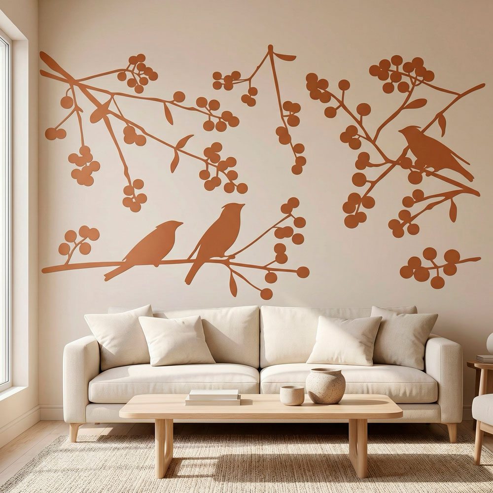 Vinilos Decorativos: Siluetas de P&aacute;jaros