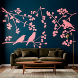 Vinilos Decorativos: Siluetas de P&aacute;jaros 7
