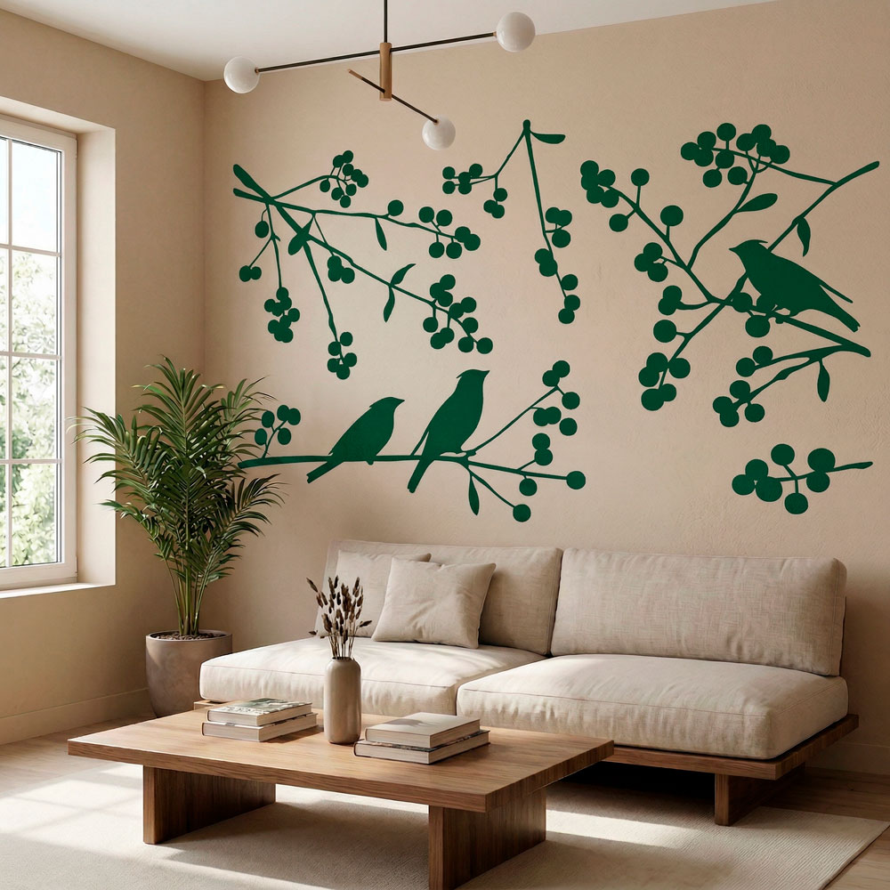Vinilos Decorativos: Siluetas de P&aacute;jaros
