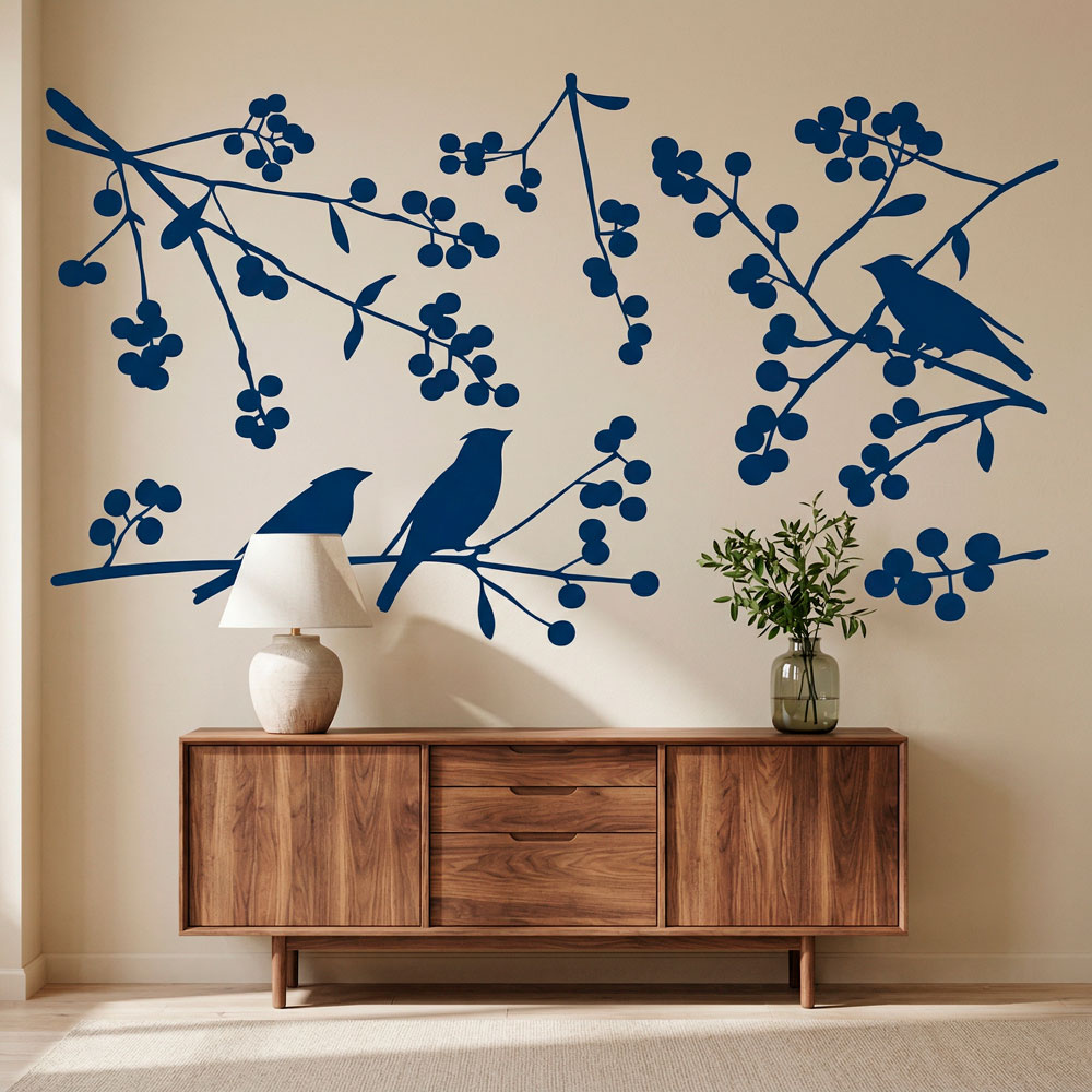 Vinilos Decorativos: Siluetas de P&aacute;jaros