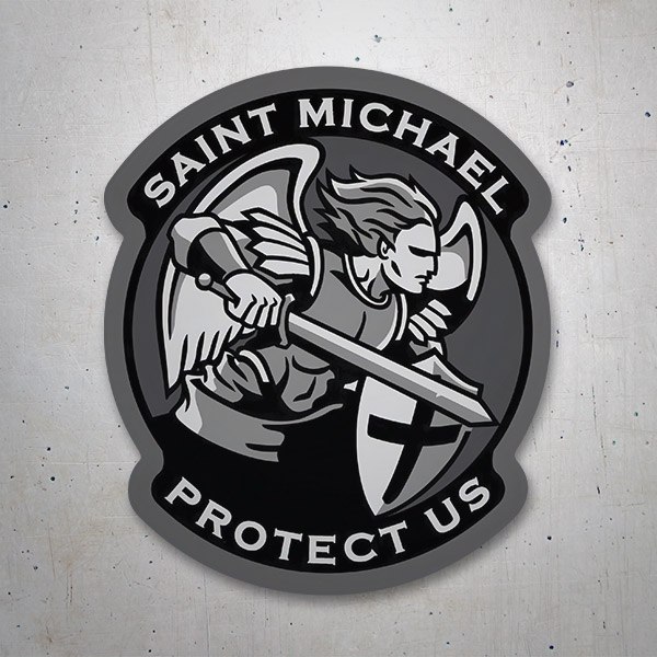 Pegatinas: Arcangel San Miguel Protect Us