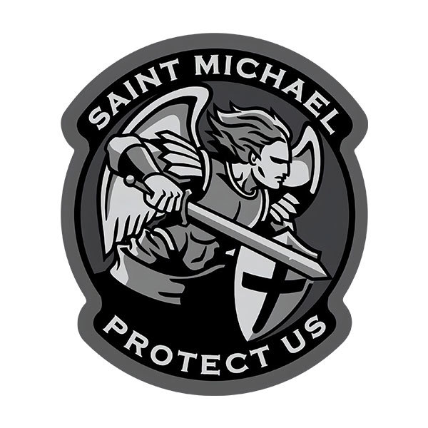 Pegatinas: Arcangel San Miguel Protect Us