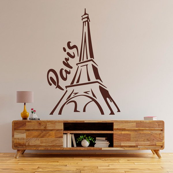 Vinilo decorativo Torre Eiffel  Vinilos adhesivos París ✈️