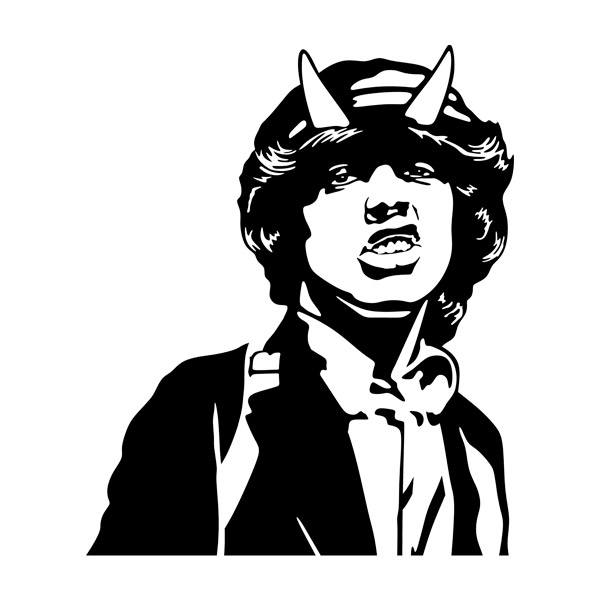 Vinilos Decorativos: Angus Young ACDC