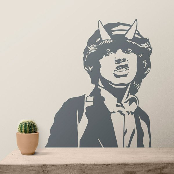 Vinilos Decorativos: Angus Young ACDC