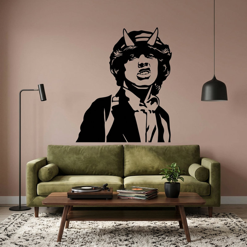 Vinilos Decorativos: Angus Young ACDC