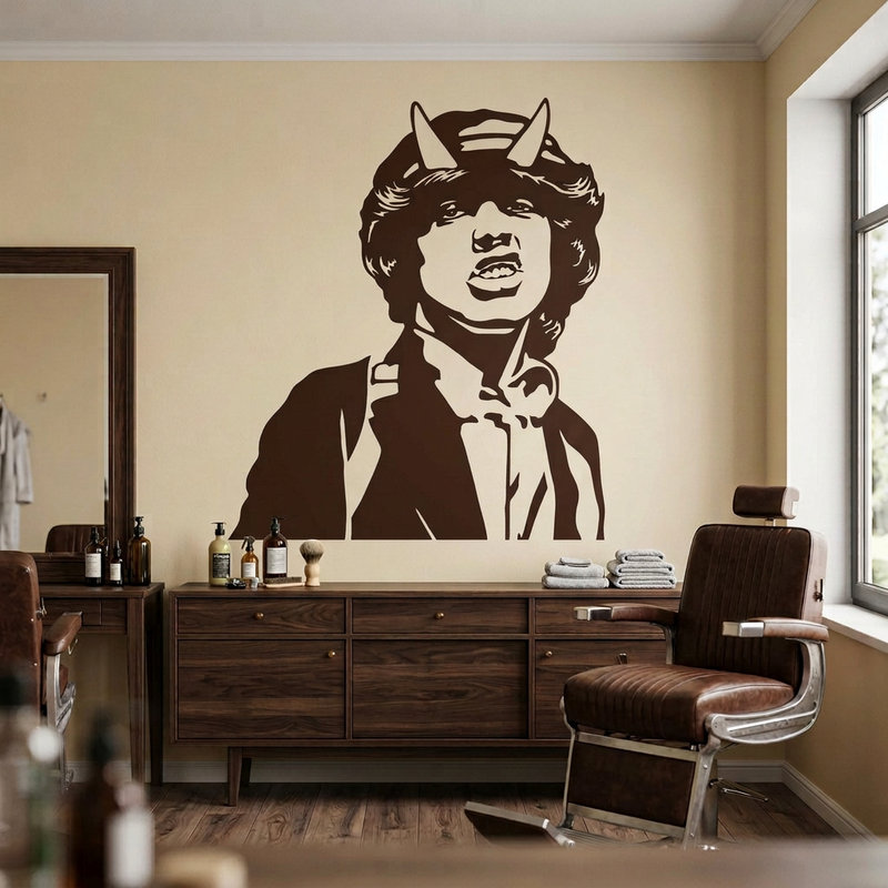 Vinilos Decorativos: Angus Young ACDC