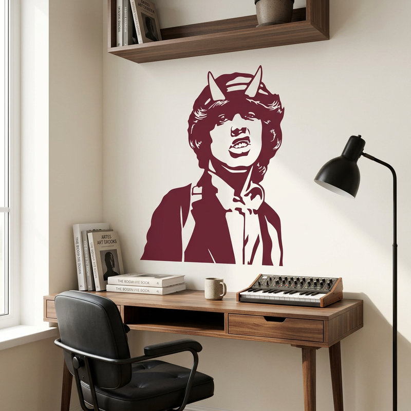 Vinilos Decorativos: Angus Young ACDC