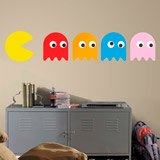 Vinilos Decorativos: Pac-Man y 4 Fantasmas 3