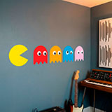 Vinilos Decorativos: Pac-Man y 4 Fantasmas 12
