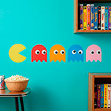 Vinilos Decorativos: Pac-Man y 4 Fantasmas 19