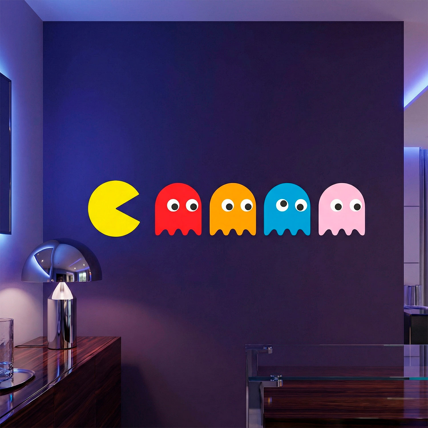 Vinilos Decorativos: Pac-Man y 4 Fantasmas