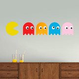 Vinilos Decorativos: Pac-Man y 4 Fantasmas 4