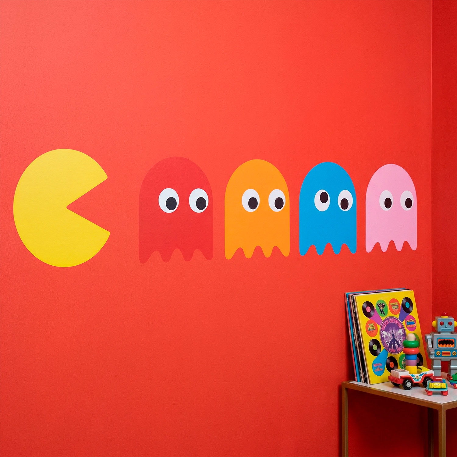 Vinilos Decorativos: Pac-Man y 4 Fantasmas