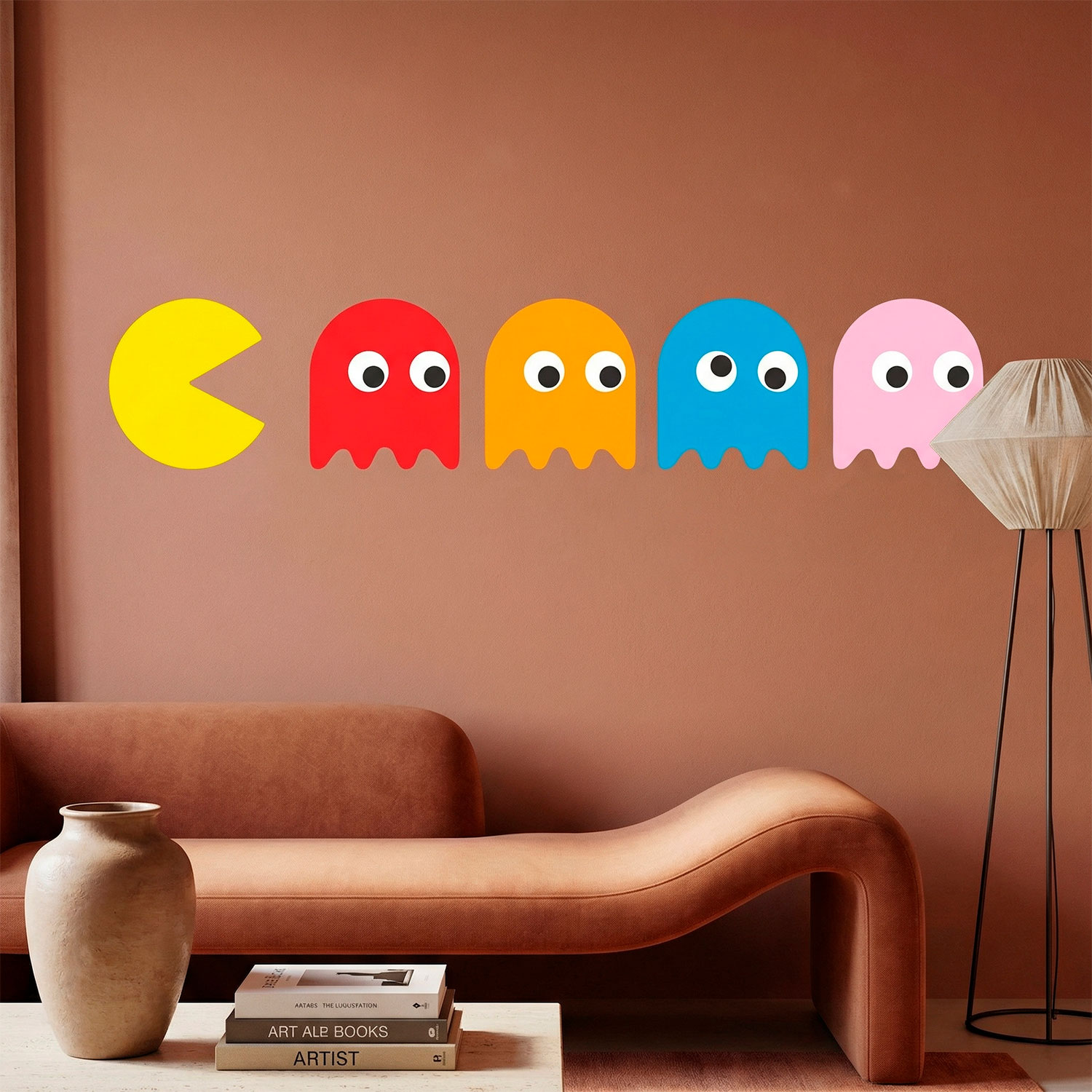 Vinilos Decorativos: Pac-Man y 4 Fantasmas