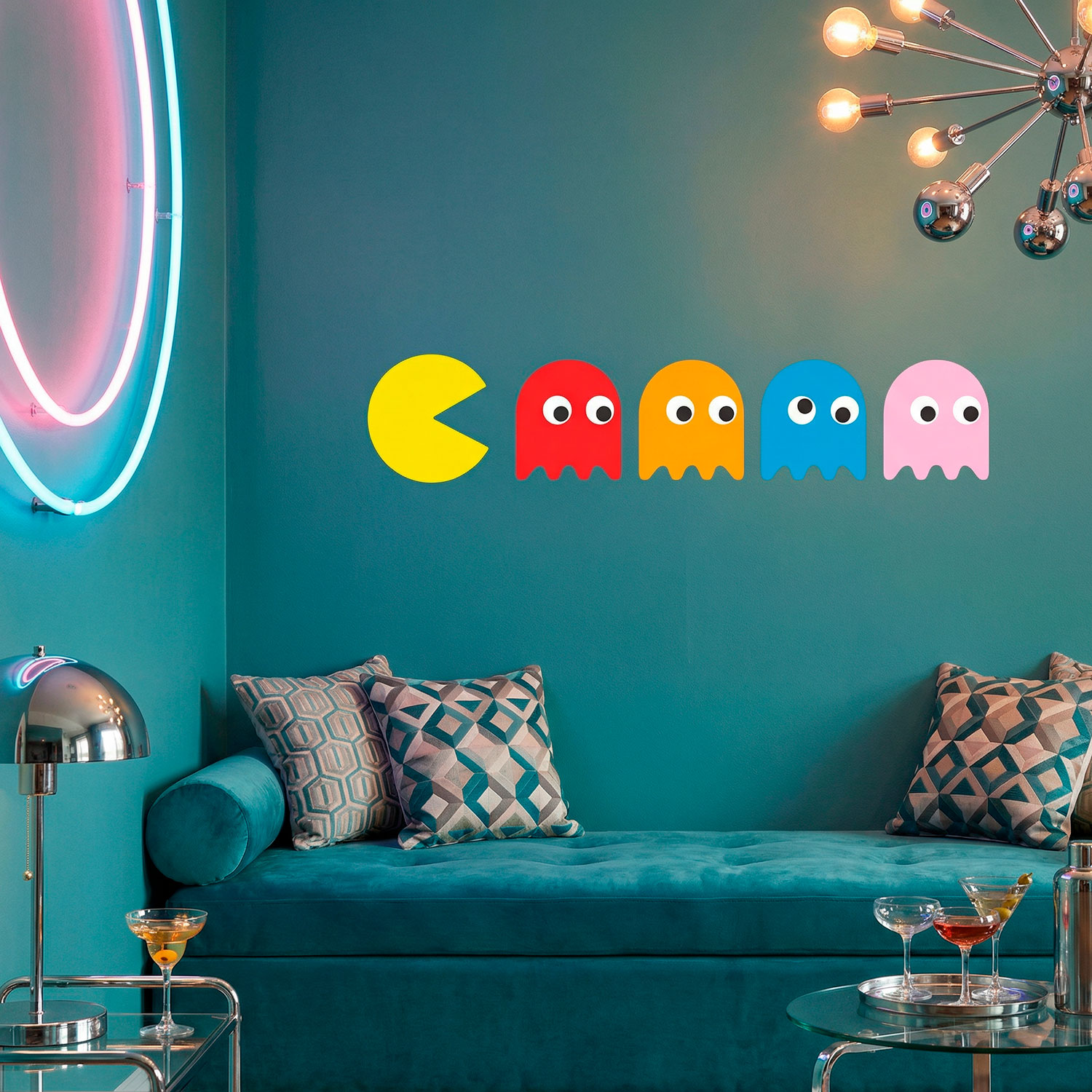Vinilos Decorativos: Pac-Man y 4 Fantasmas