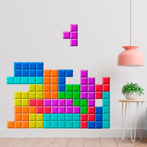 Vinilos Decorativos: Tetris Piezas