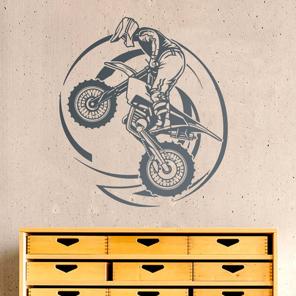 Vinilos Decorativos: Motocross Acrobacia