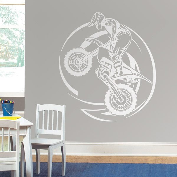 Vinilos Decorativos: Motocross Acrobacia