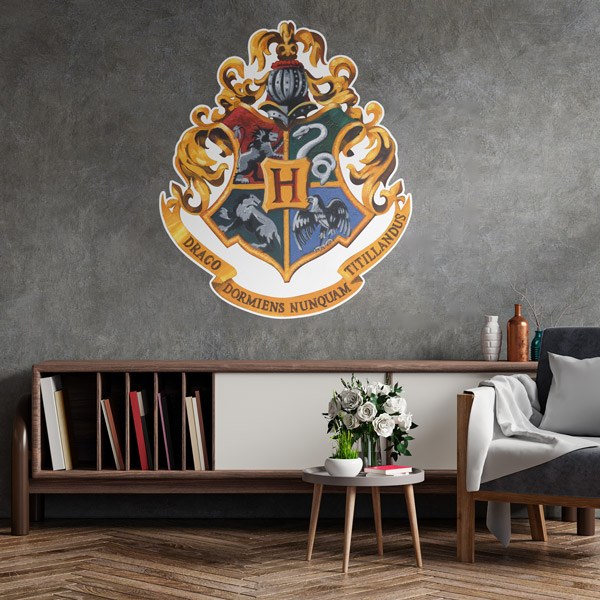 Vinilos Decorativos: Harry Potter Emblema Hogwarts