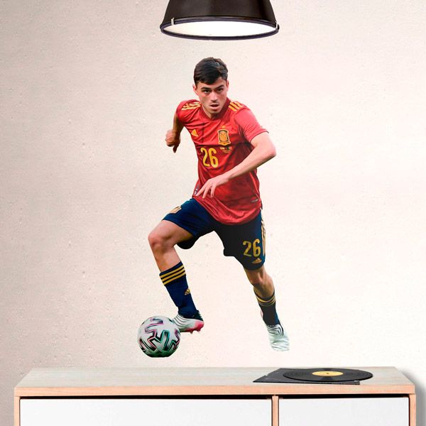 Vinilos Decorativos: Pedri, Futbolista Selección Española