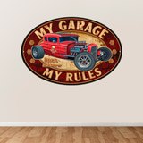 Vinilos Decorativos: My Garage my Rules II 3